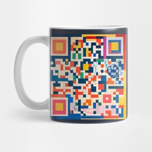RickRoll QR Code Abstract Painting Mug